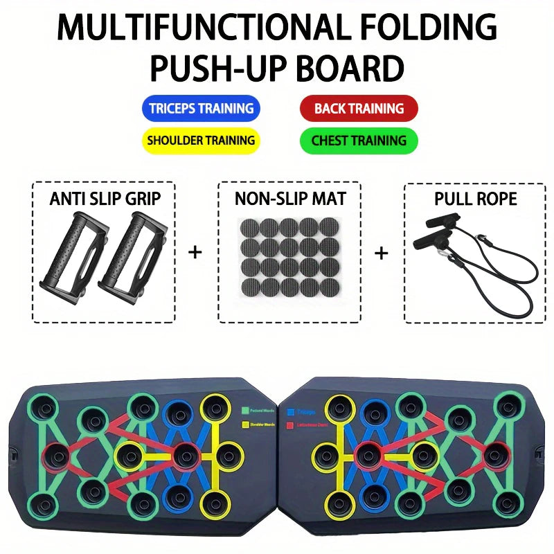 Ultimate Portable Push-Up Board Set - Multifunctional Fitness Equipment for Total Body Training!