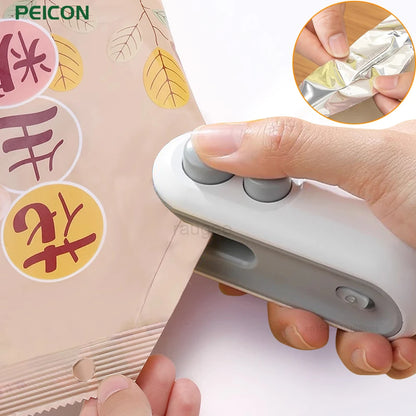 2IN1 Mini Sealing Machine USB, Rechargable Heat Sealer